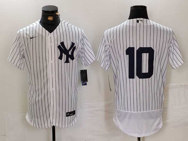 Men%27s New York Yankees #10 Phil Rizzuto White Flex Base Stitched Baseball Jersey->new york yankees->MLB Jersey